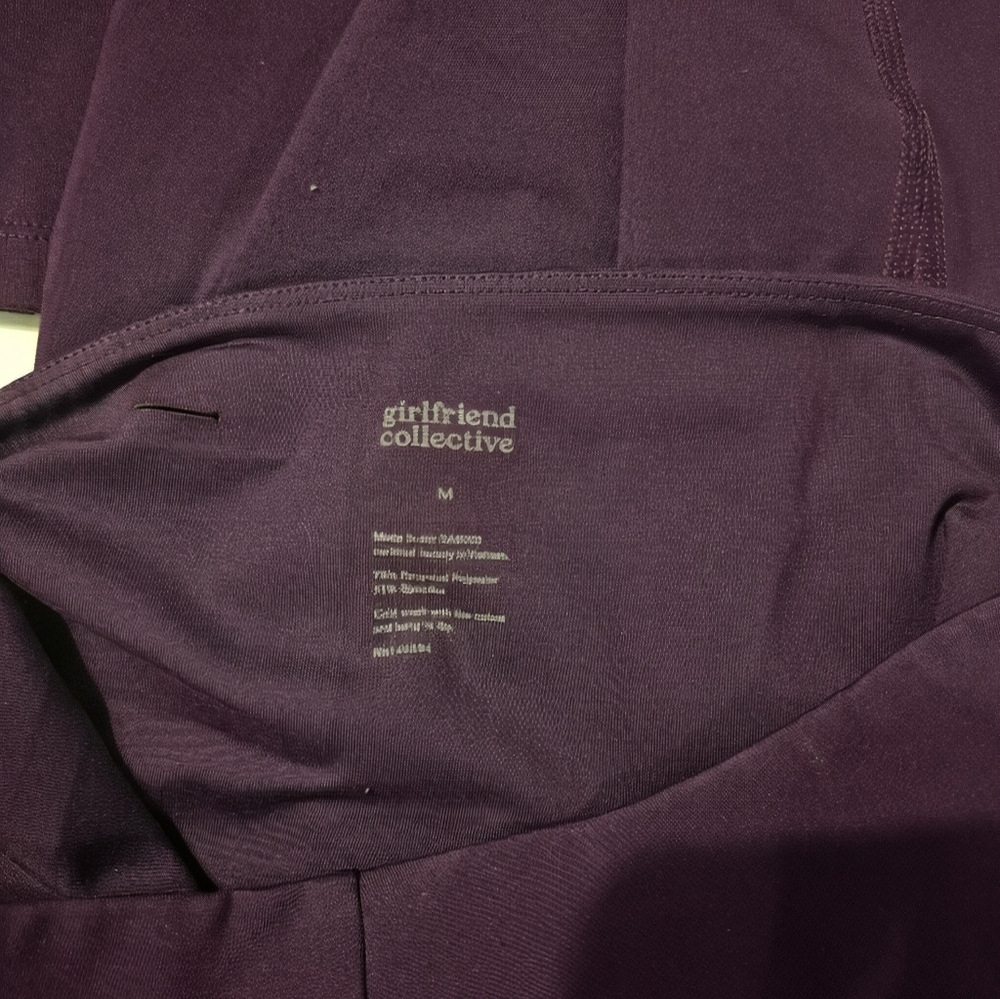 Girlfriend Collective Compressive Full Length Legging Sz M Plum - Picture 3 of 4